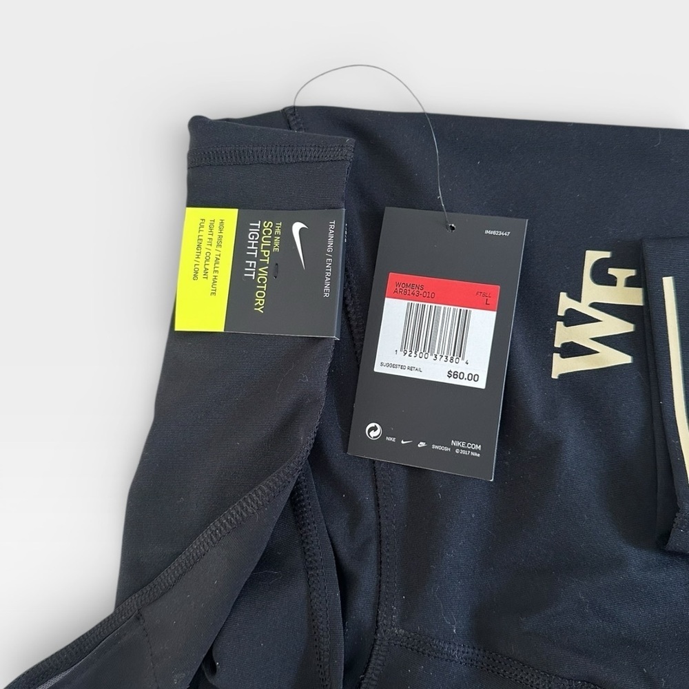 NWT Nike Compression Leggings Wake Forest Women’s L - Picture 6 of 6